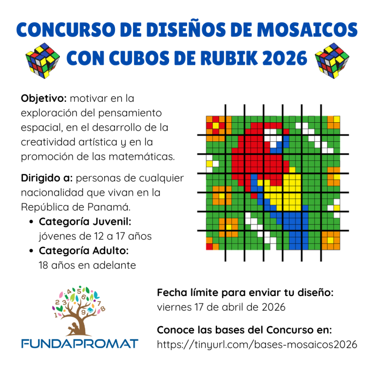 FUNDAPROMAT lanza concurso de diseños de mosaicos con cubos de Rubik 2026
