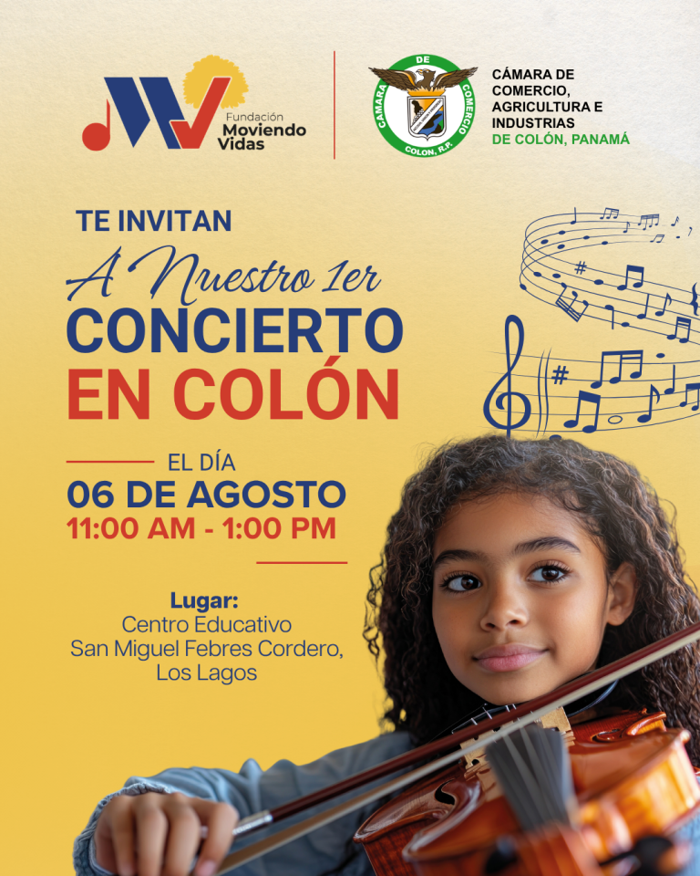 Fundación Moviendo Vidas les invita a su concierto en Colón