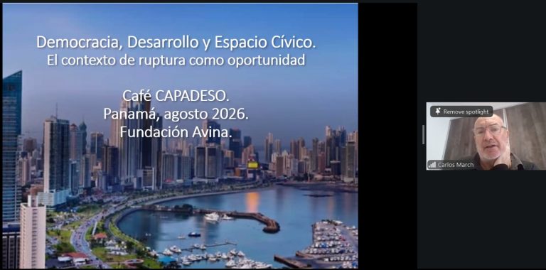 Café con CAPADESO sobre las organizaciones sociales en un entorno cambiante