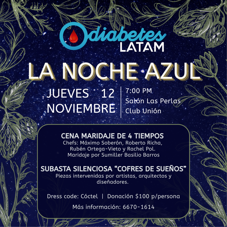 Diabetes LATAM les invita a la noche azul 2026