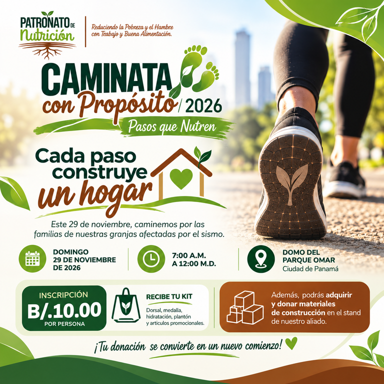 ¡Cada paso construye un hogar! 👟